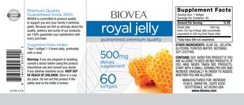 BIOVEA Royal Jelly 500 mg - supplement