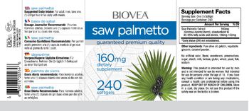 BIOVEA Saw Palmetto 160 mg - supplement