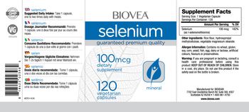 BIOVEA Selenium 100 mcg - supplement