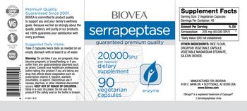 BIOVEA Serrapeptase 20,000 SPU - supplement