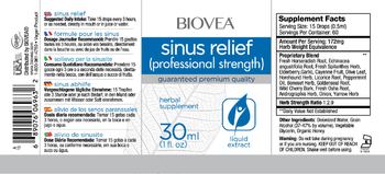 BIOVEA Sinus Relief - herbal supplement