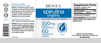 BIOVEA Spirulina 500 mg - supplement