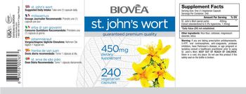 BIOVEA St. John's Wort 450 mg - supplement