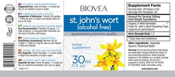 BIOVEA St. John's Wort (Alcohol Free) - herbal supplement