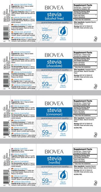 BIOVEA Stevia (Alcohol Free) - herbal supplement