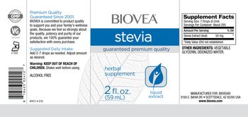 BIOVEA Stevia - herbal supplement