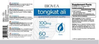 BIOVEA Tongkat Ali 100 mg - supplement