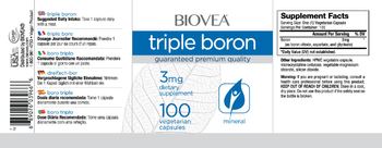 BIOVEA Triple Boron 3 mg - supplement