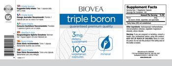 BIOVEA Triple Boron 3 mg - supplement