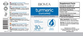 BIOVEA Turmeric (Curcuma) - herbal supplement