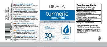 BIOVEA Turmeric (Curcumin) - herbal supplement