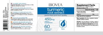 BIOVEA Turmeric Root Extract 450 mg - supplement