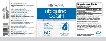 BIOVEA Ubiquinol CoQH 50 mg - supplement