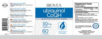 BIOVEA Ubiquinol CoQH 50 mg - supplement