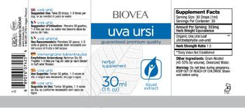 BIOVEA Uva Ursi - herbal supplement