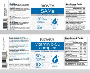 BIOVEA Vitamin B-50 Complex 50 mg - supplement