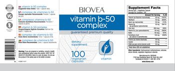 BIOVEA Vitamin B-50 Complex - supplement