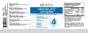 BIOVEA Vitamin B12 Complex 1000 mg - supplement