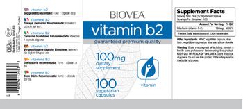 BIOVEA Vitamin B2 - supplement