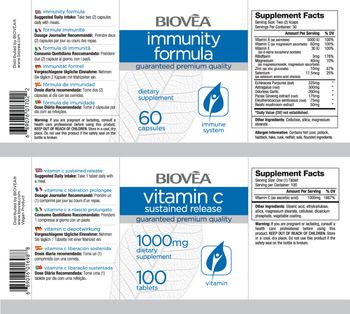 BIOVEA Vitamin C Sustained Release 1000 mg - supplement