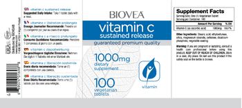 BIOVEA Vitamin C Sustained Release 1000 mg - supplement