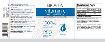 BIOVEA Vitamin C with Rose Hips 1000 mg - supplement