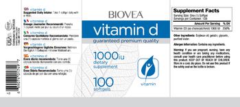 BIOVEA Vitamin D 1000 IU - supplement