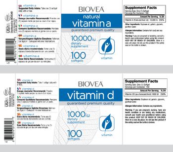 BIOVEA Vitamin D 1000 IU - supplement