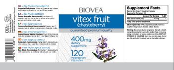 BIOVEA Vitex Fruit (Chasteberry) 400 mg - supplement