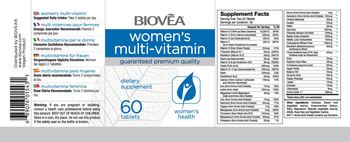 BIOVEA Women's Multi-Vitamin - supplement