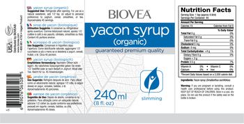 BIOVEA Yacon Syrup - 
