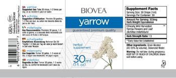 BIOVEA Yarrow - herbal supplement