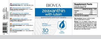 BIOVEA Zeaxanthin With Lutein - supplement