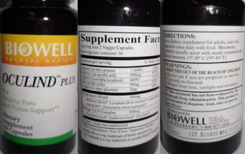 Biowell Natural Health Oculind Plus - supplement