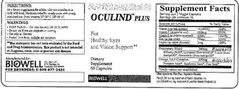 Biowell Oculind Plus - supplement