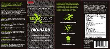 BioXgenic Bio-Hard - all natural herbal supplement