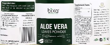 Bixa Botanical Aloe Vera Leaves Powder - herbal food supplement