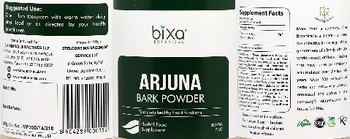 Bixa Botanical Arjuna Bark Powder - herbal food supplement