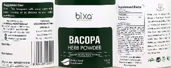 Bixa Botanical Bacopa Herb Powder - herbal food supplement