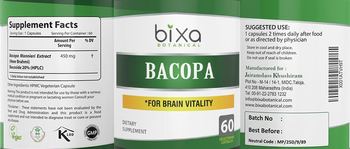 Bixa Botanical Bacopa - supplement