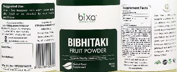 Bixa Botanical Bibhitaki Fruit Powder - herbal food supplement
