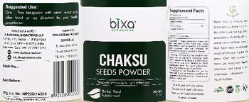 Bixa Botanical Chaksu Seed Powder - herbal food supplement
