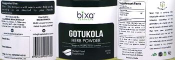 Bixa Botanical Gotukola Herb Powder - herbal food supplement