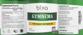 Bixa Botanical Gymnema - supplement