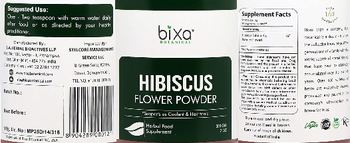 Bixa Botanical Hibiscus Flower Powder - herbal food supplement