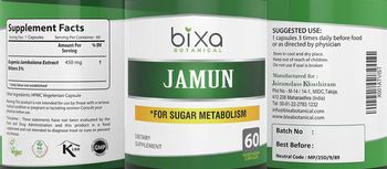 Bixa Botanical Jamun - supplement