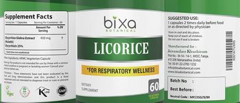 Bixa Botanical Licorice - supplement