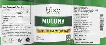 Bixa Botanical Mucuna - supplement