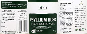 Bixa Botanical Psyllium Husk - herbal food supplement