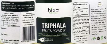 Bixa Botanical Triphala Fruits Powder - herbal food supplement